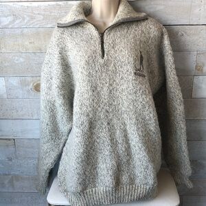 Devold Norwegian pure new wool 3/4 zip sweater